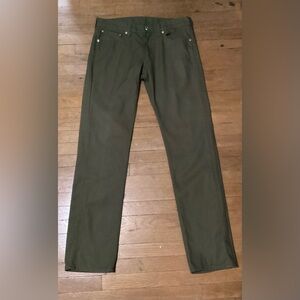 Levi jeans 511 Dark Olive Green.Slim straight fit. Size 34/34 perfect condition!